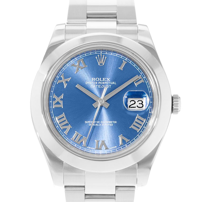 Rolex Datejust II - Blue Roman Numeral Dial & Bracelet Strap