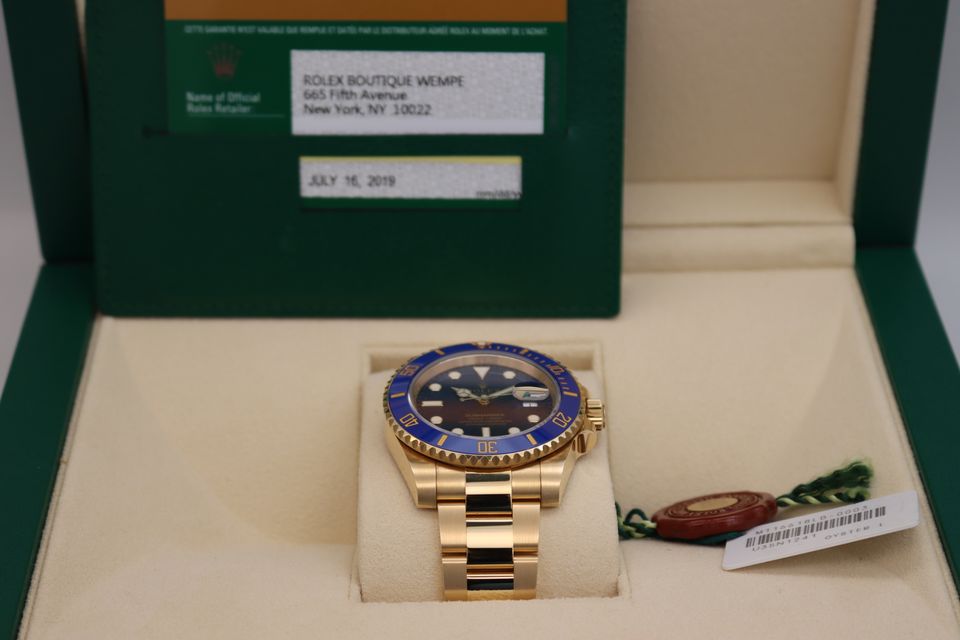 Rolex Submariner 116618 LB Blue Dial Bracelet Strap
