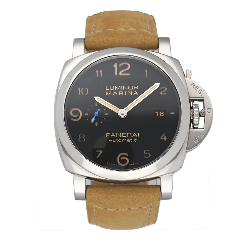 Panerai Luminor 1950 - Black Arabic Dial & Leather Strap