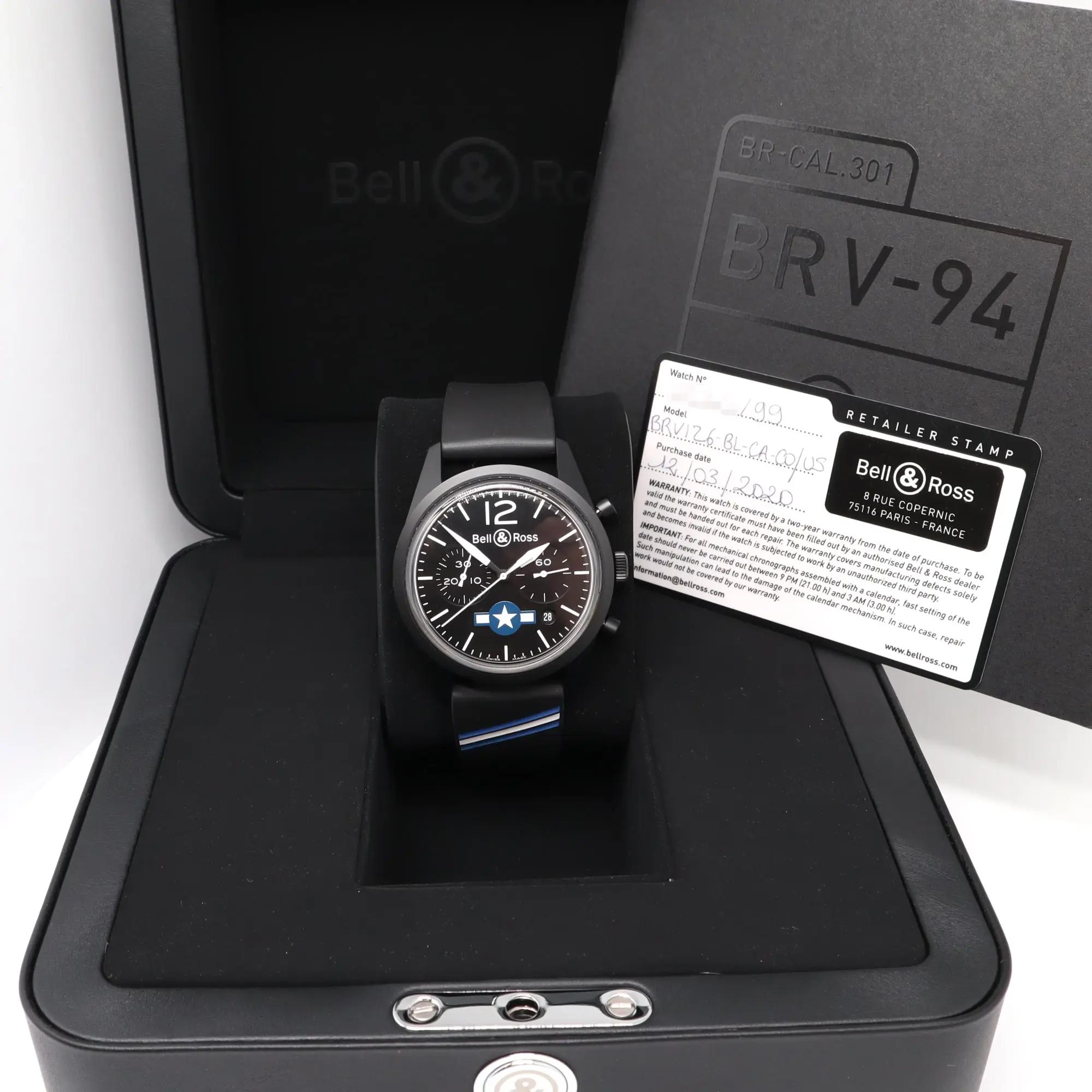 Bell and Ross Vintage 126 BRV126-BL-CA-CO/US Thumbnail 5