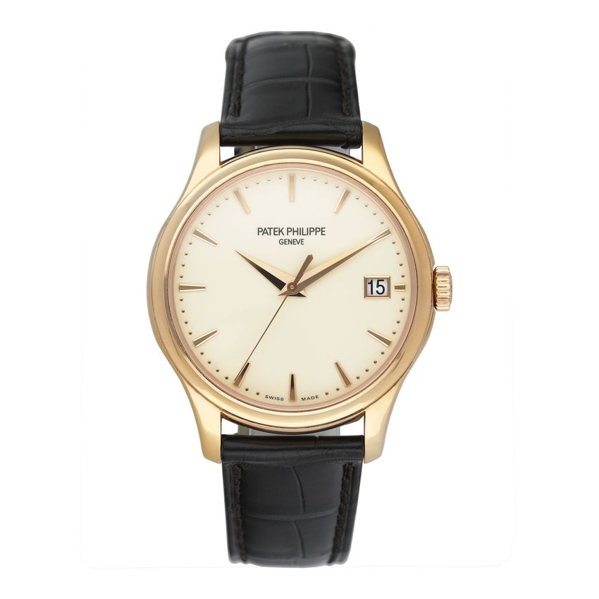Patek Philippe Calatrava - Ivory Baton Dial & Leather Strap