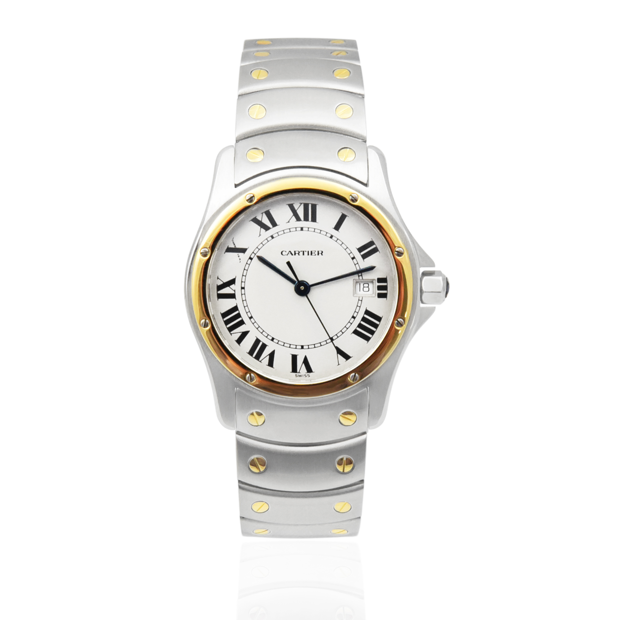 Cartier Santos Ronde - Ivory Roman Numeral Dial