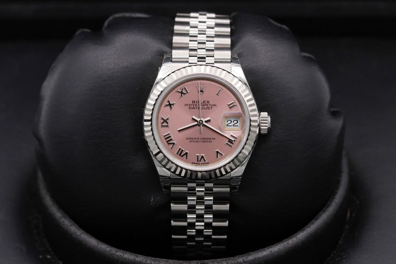 Rolex Datejust Lady 28 - Pink Roman Numeral Dial