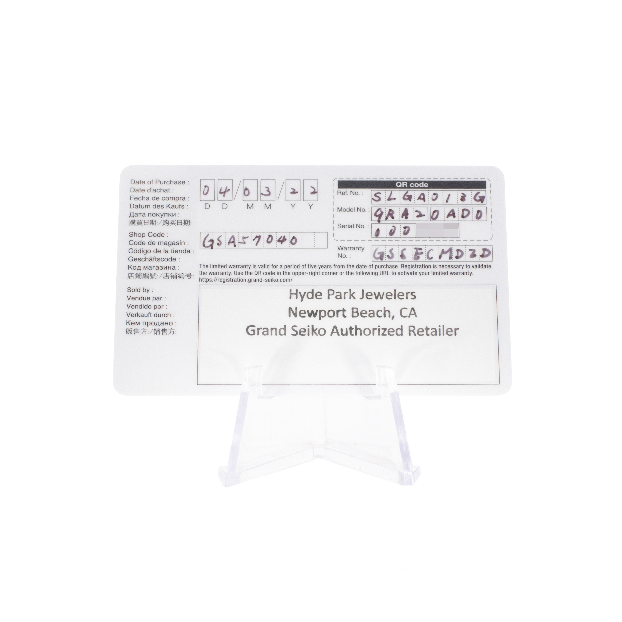 Grand Seiko Heritage Collection SLGA013 Thumbnail 3