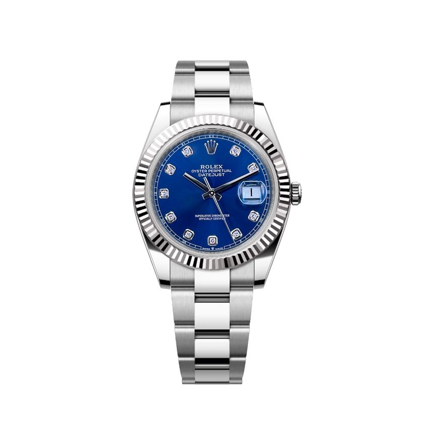 Rolex Datejust 41 - Blue Diamond Dial & Bracelet Strap