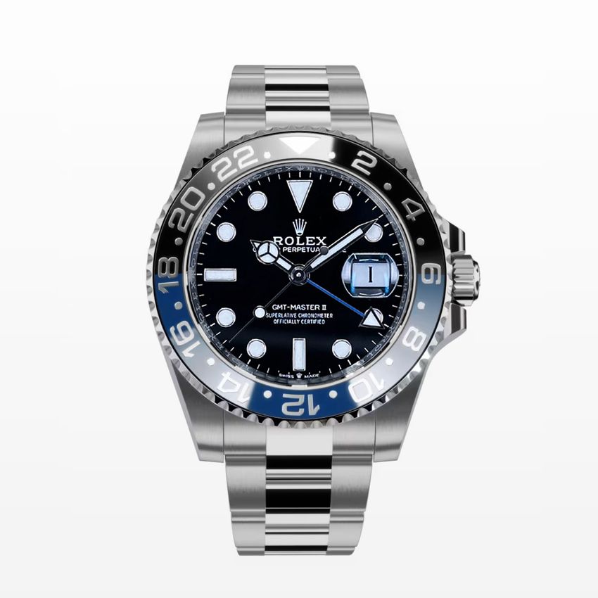 Rolex GMT Master II - Black Dial & Bracelet Strap