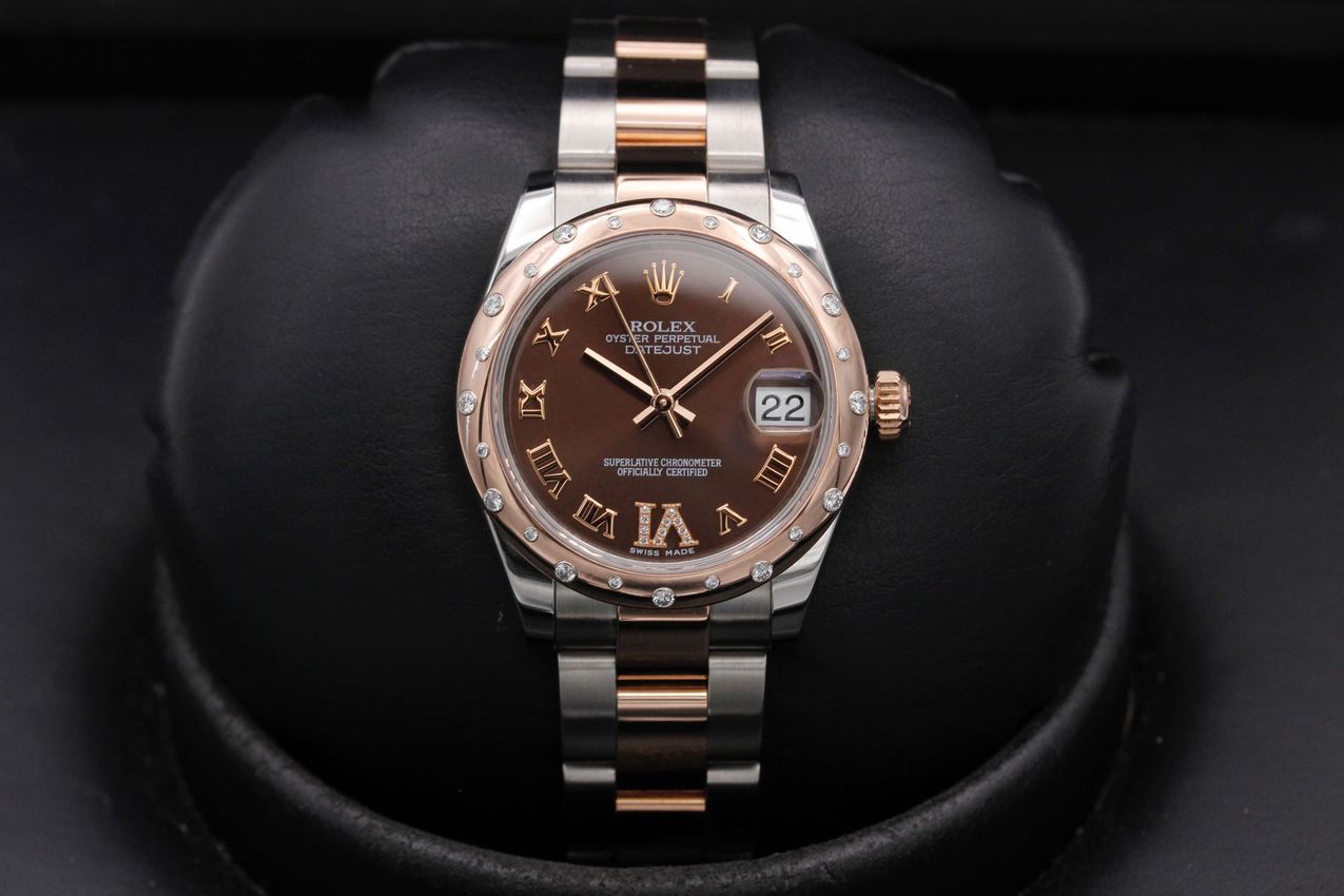 Rolex Datejust Lady 31 - Chocolate Roman Numeral Diamond Dial