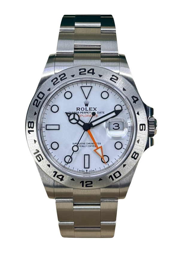 Rolex Explorer II 226570 - White Dial & Bracelet Strap