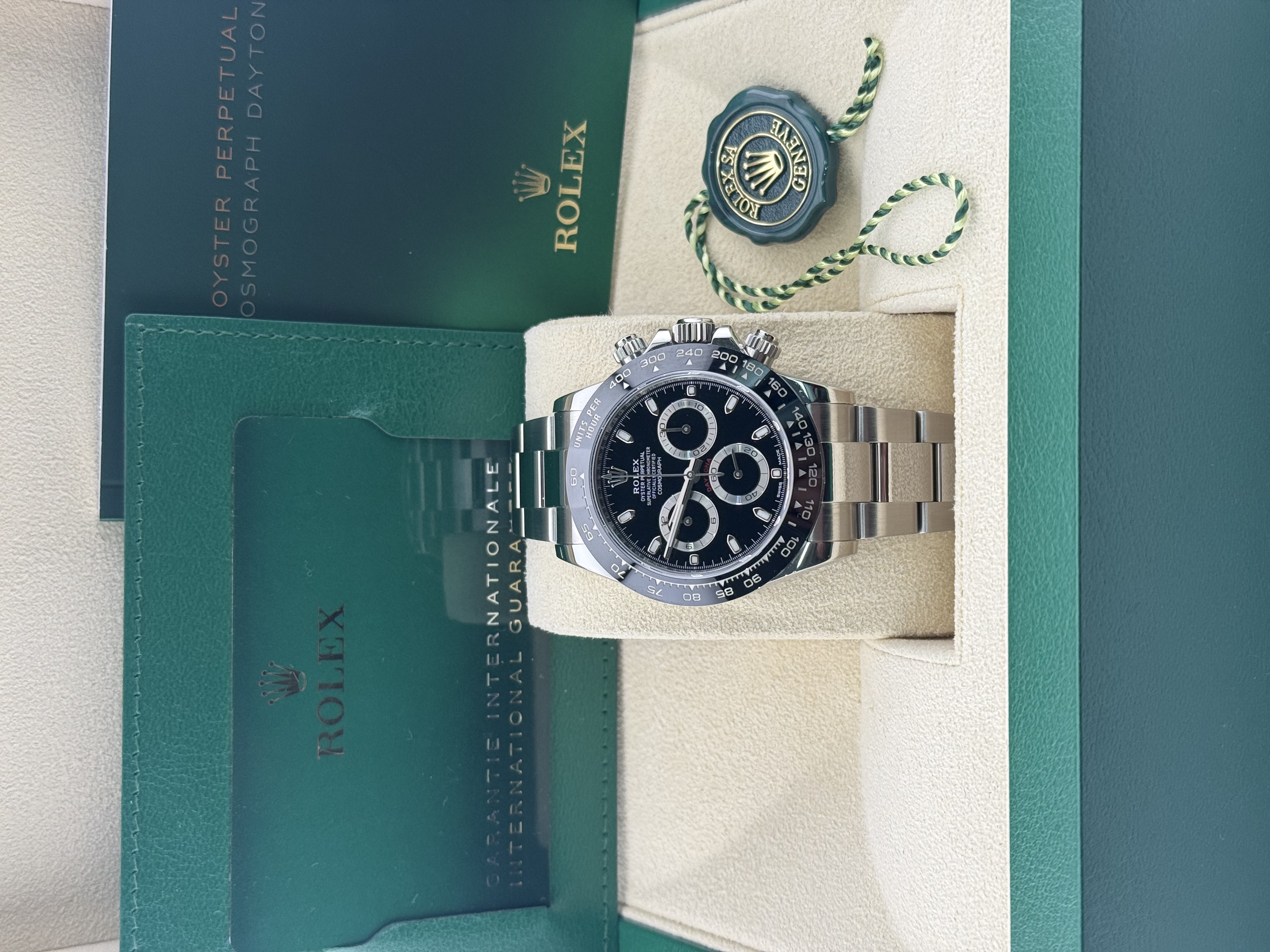 Rolex Daytona 116500 LN Black Dial Bracelet Strap