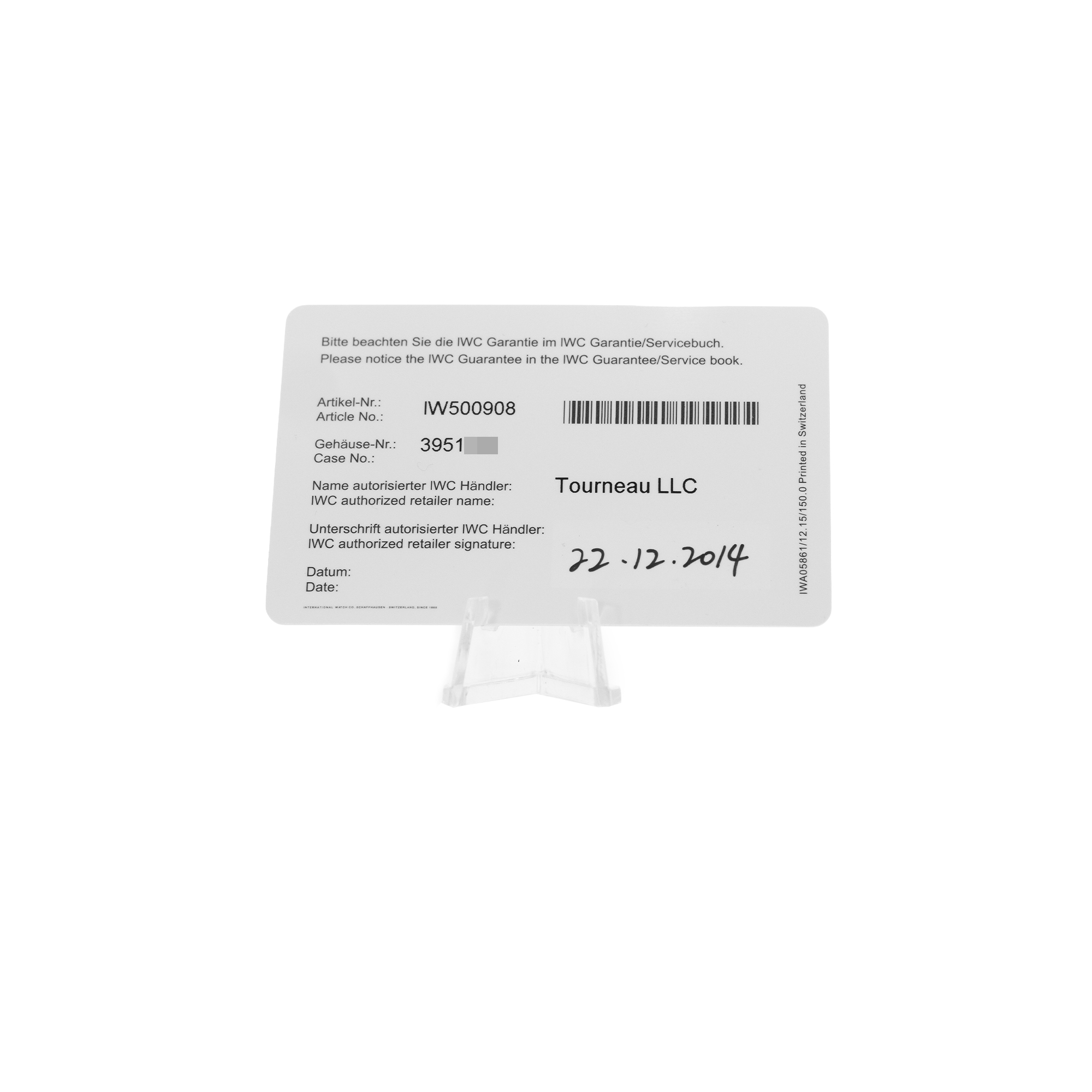 IWC Big Pilot's IW500908 Thumbnail 3