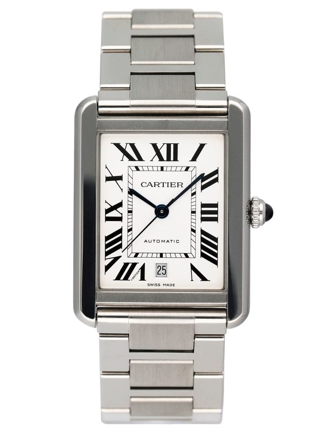 Cartier Tank Solo - Silver Roman Numeral Dial