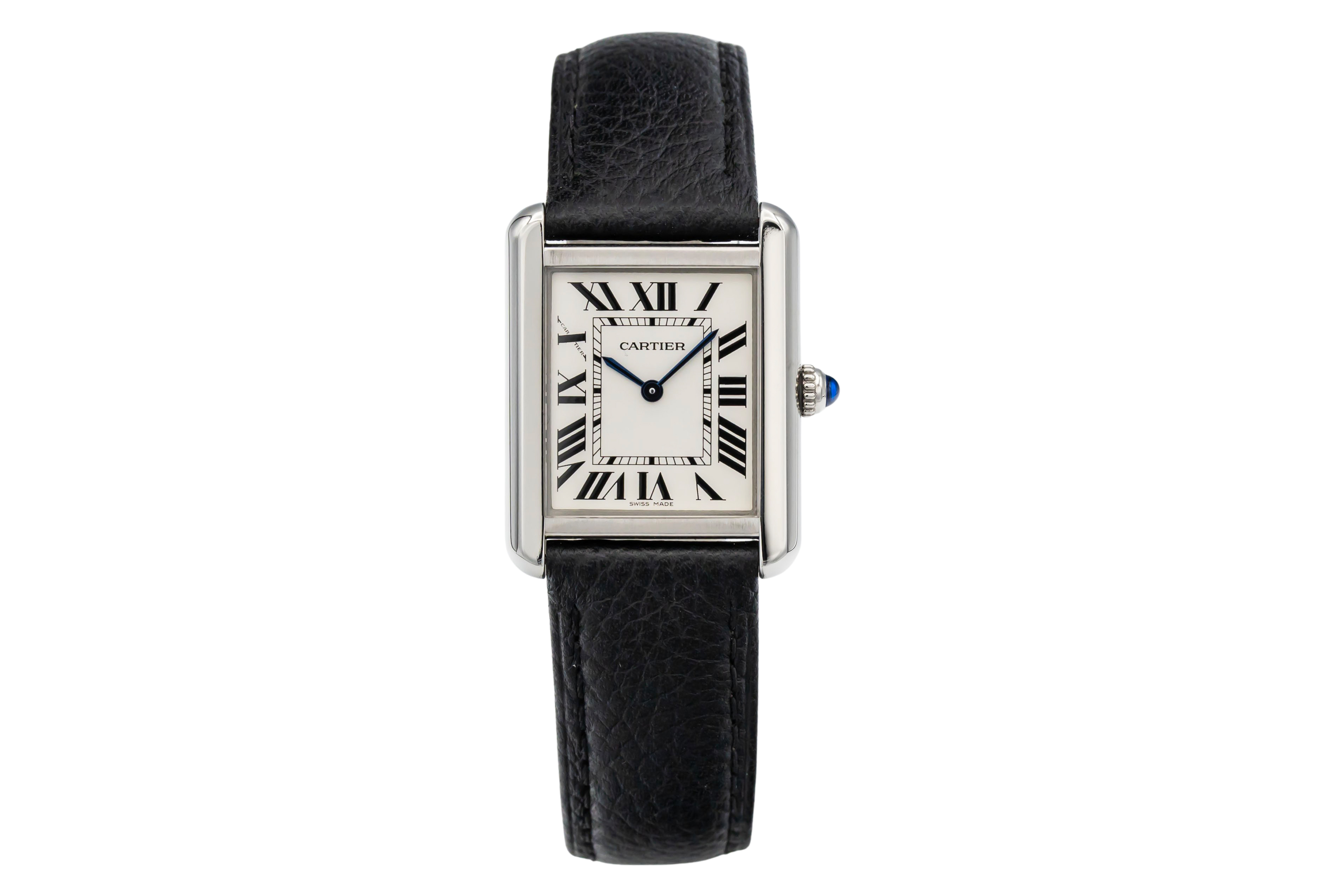 Cartier Tank Solo Silver Roman Numeral Dial
