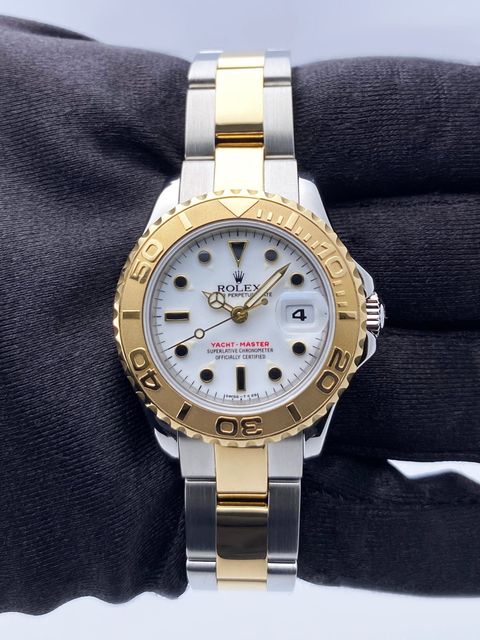 Rolex Yacht-Master 69623 White Dial Bracelet Strap