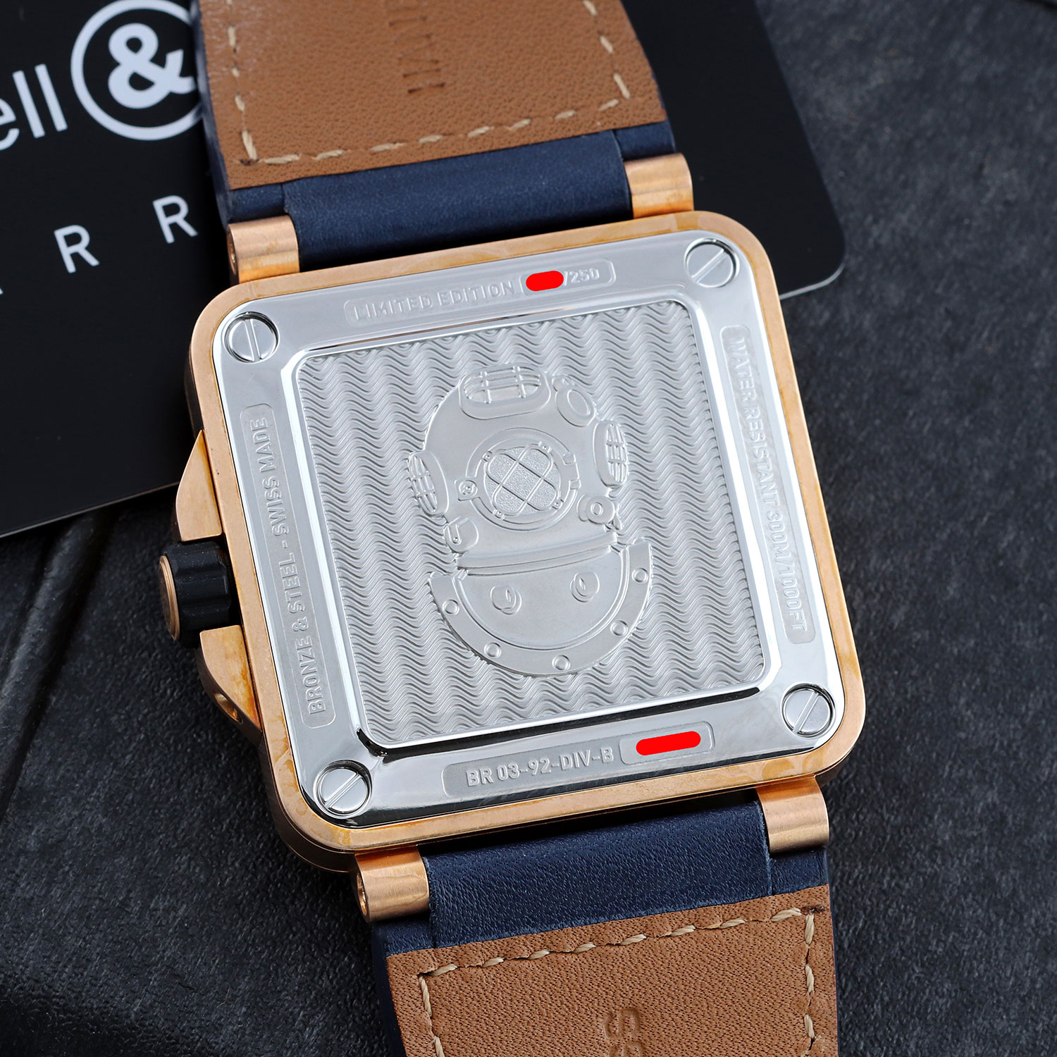 Bell and Ross BR03-92 BR0392-D-BU-BR/SCA Thumbnail 2