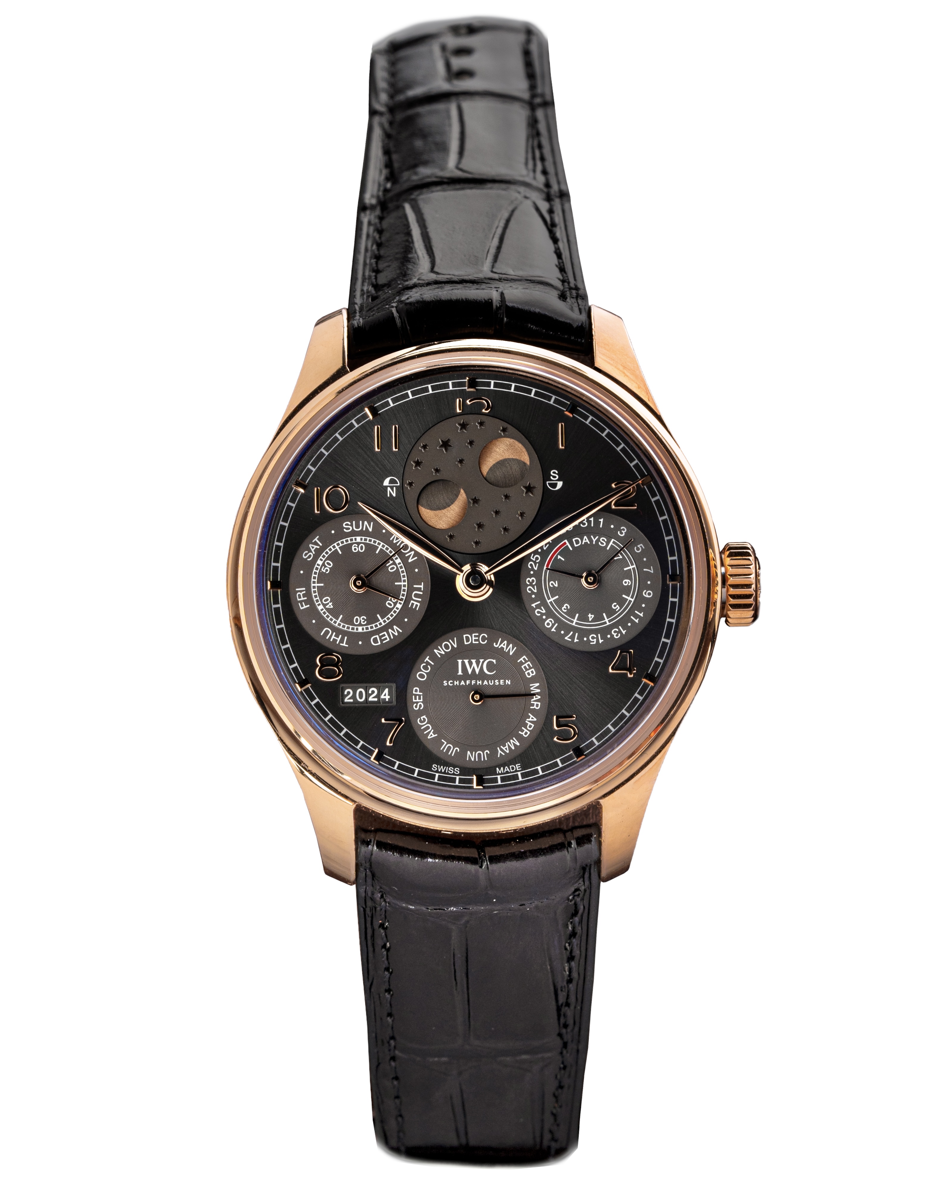 IWC Portugieser Perpetual Calendar Schiefer Arabisch Zifferblatt