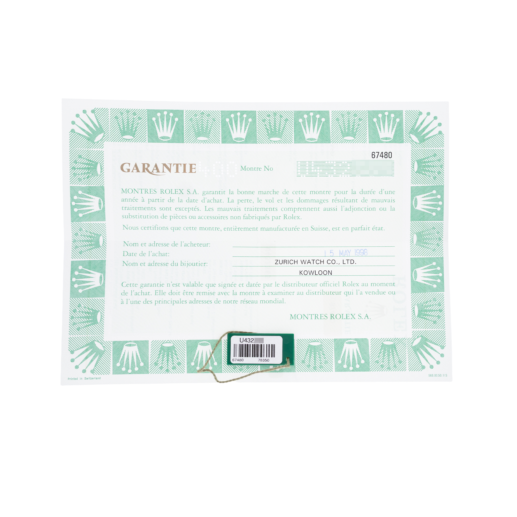 Rolex Oyster Perpetual 67480 Thumbnail 3