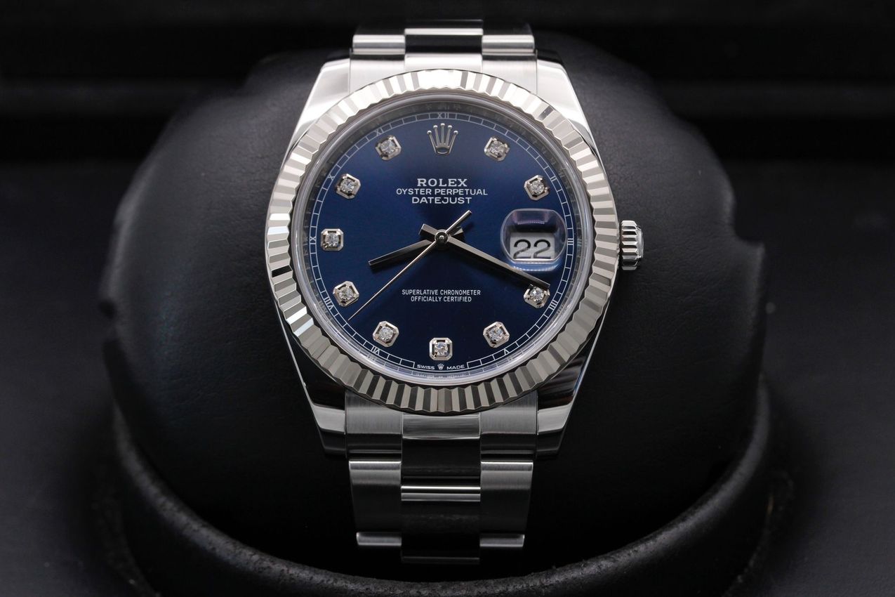 Rolex Datejust 41 - Blue Diamond Dial & Bracelet Strap