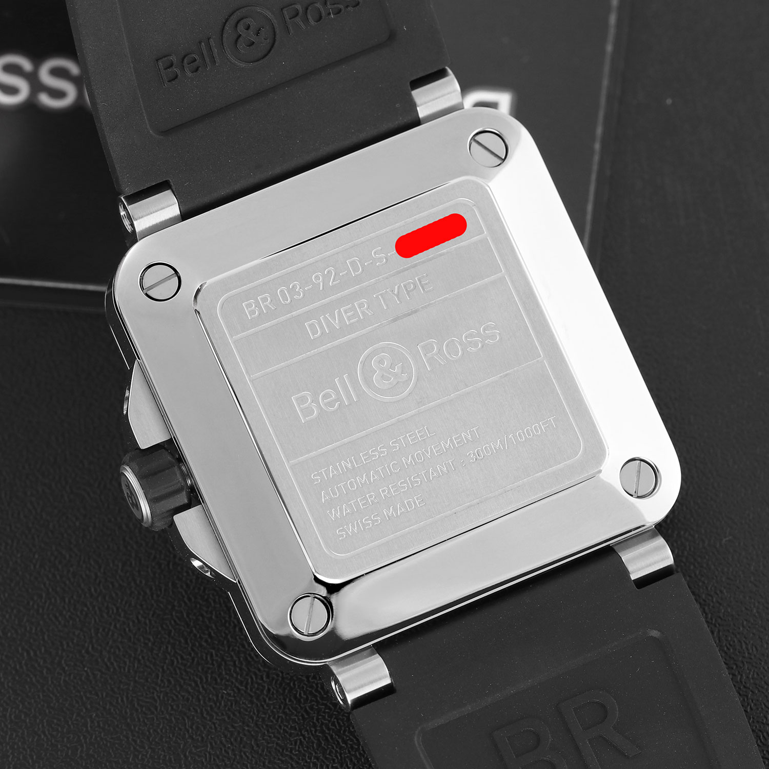 Bell and Ross BR03-92 BR0392-D-BL-ST/SRB Thumbnail 3