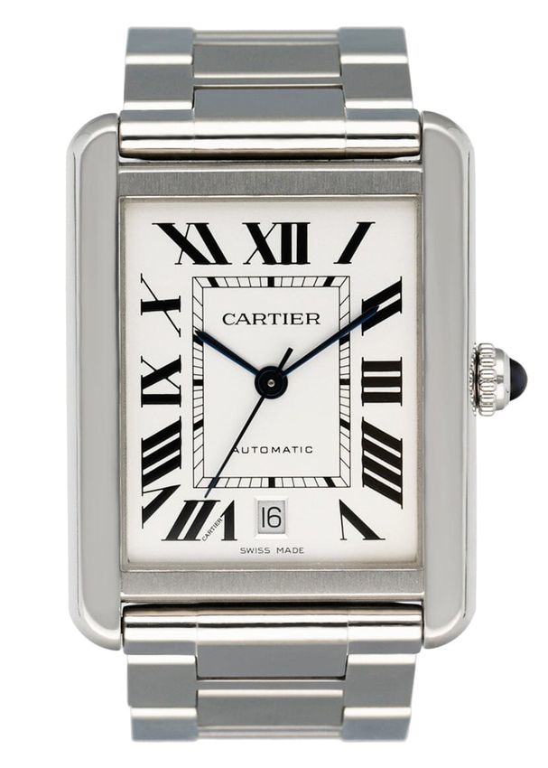 Cartier Tank Solo - Silver Roman Numeral Dial