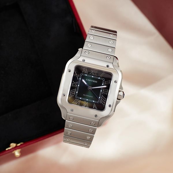 Cartier Santos De Cartier Green Roman Numeral Dial