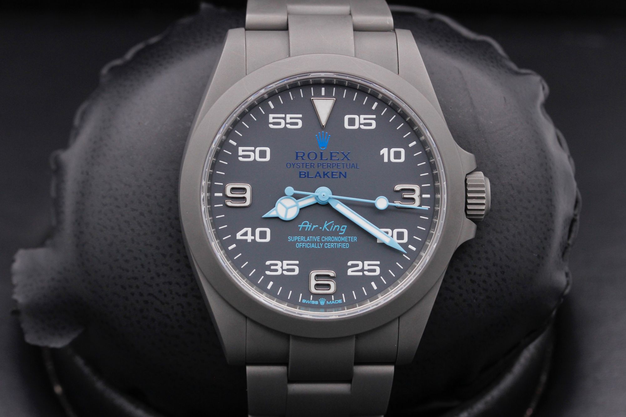 Rolex Air-King 126900 BLAKEN Grey Dial Bracelet Strap