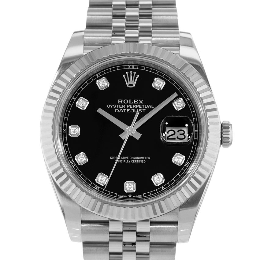 Rolex Datejust 41 - Black Diamond Dial & Bracelet Strap