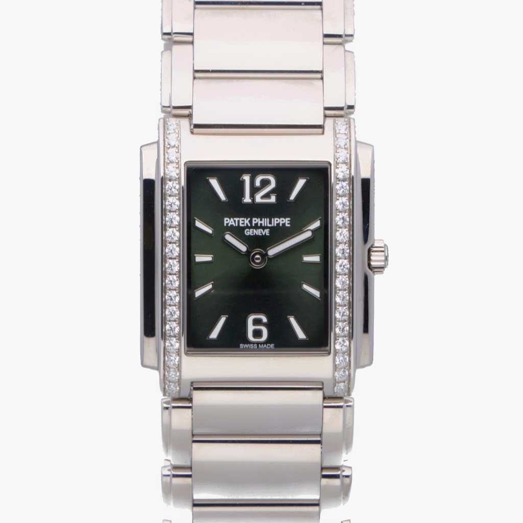 Patek Philippe Twenty-4 Green Baton Dial Bracelet Strap