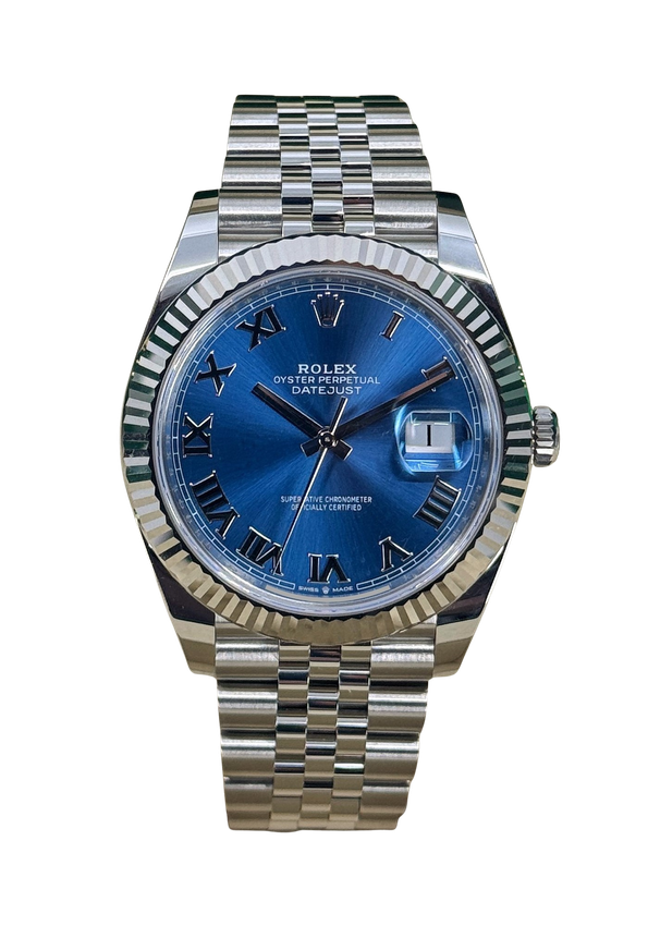 Rolex Datejust 41 - Blue Roman Numeral Dial & Bracelet Strap