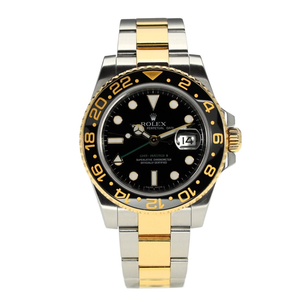 Rolex GMT Master II 116713 LN Black Dial Bracelet Strap