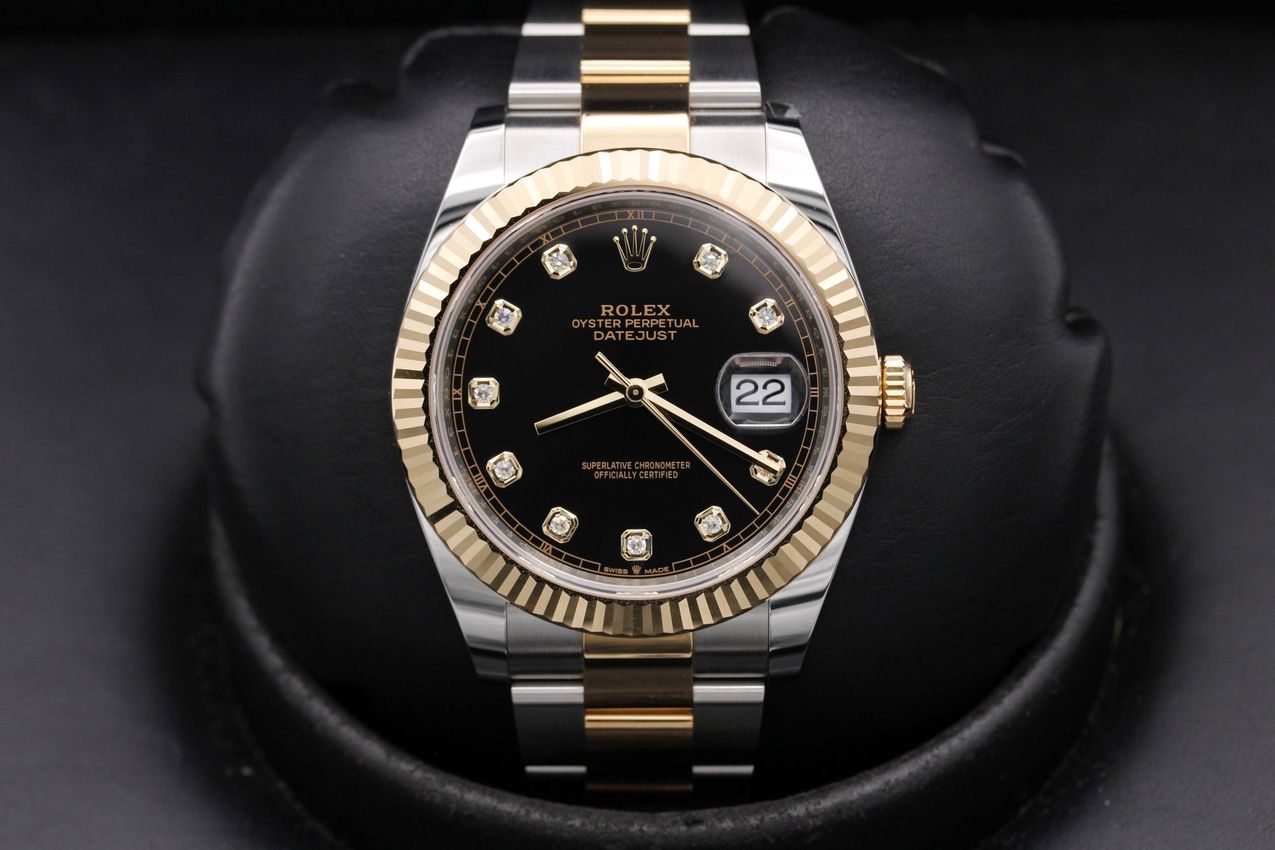 Rolex Datejust 41 - Black Diamond Dial & Bracelet Strap