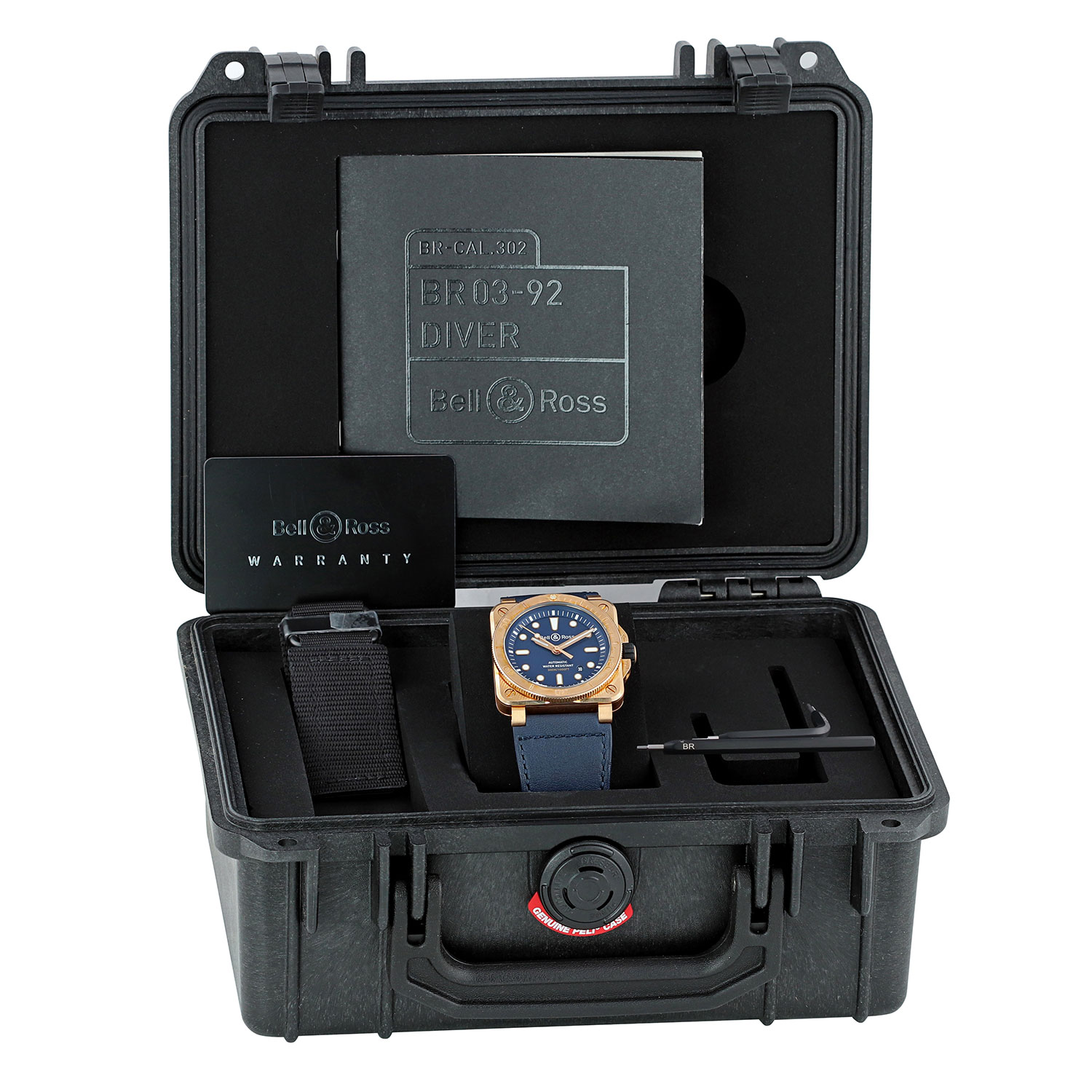 Bell and Ross BR03-92 BR0392-D-BU-BR/SCA Thumbnail 5